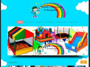 criação de sites para empresas de buffet e locação de brinquedos